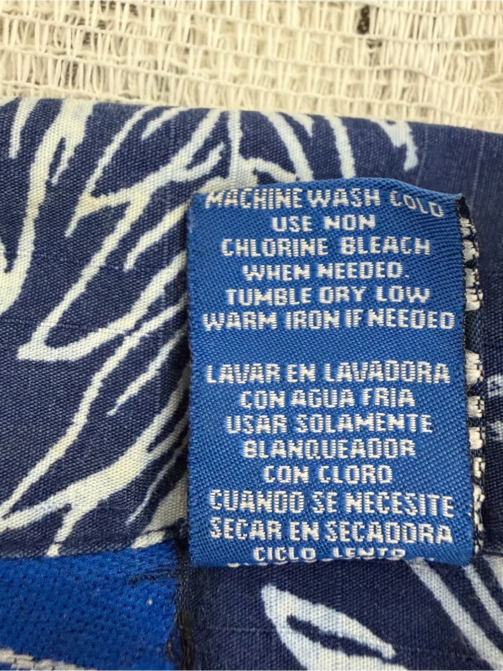 VTG OP Ocean Pacific Blue Hawaiian Button Down Short Sleeve Men’s Shirt Size XXL - Picture 3 of 13